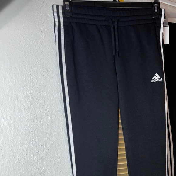 NWOT high waisted 3 stripe legs adidas small ladies joggers - Picture 4 of 14